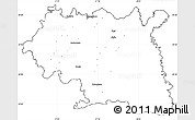 Blank Simple Map of Maseru, cropped outside
