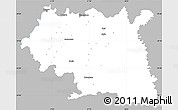 Gray Simple Map of Maseru, single color outside