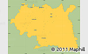 Savanna Style Simple Map of Maseru, single color outside