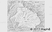 Silver Style 3D Map of Mokhotlong