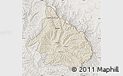 Shaded Relief Map of Mokhotlong, lighten