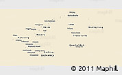 Classic Style Panoramic Map of Lesotho, single color outside