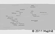 Gray Panoramic Map of Lesotho, single color outside