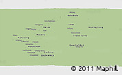 Savanna Style Panoramic Map of Lesotho, single color outside
