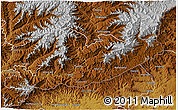 Physical 3D Map of Quacha'S Nek