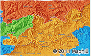 Political 3D Map of Quacha'S Nek