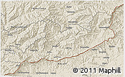 Shaded Relief 3D Map of Quacha'S Nek