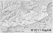 Silver Style 3D Map of Quacha'S Nek