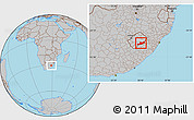 Gray Location Map of Quacha'S Nek