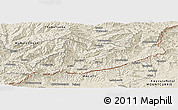 Shaded Relief Panoramic Map of Quacha'S Nek