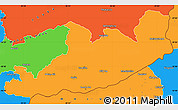 Political Simple Map of Quacha'S Nek