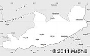 Silver Style Simple Map of Quacha'S Nek