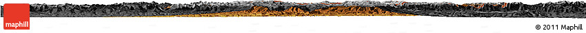 Physical Horizon Map of Quthing, darken, desaturated