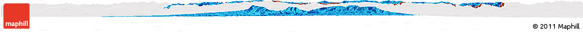 Political Horizon Map of Quthing, cropped outside