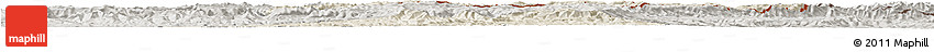 Shaded Relief Horizon Map of Quthing, semi-desaturated
