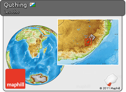 Physical Location Map of Quthing