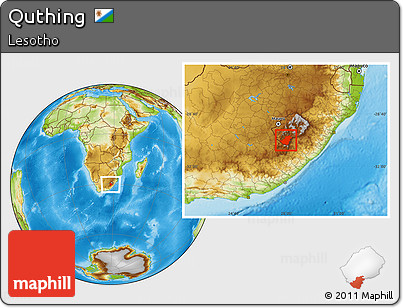 Physical Location Map of Quthing