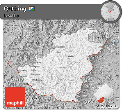 Gray Map of Quthing