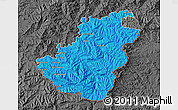 Political Map of Quthing, darken, desaturated