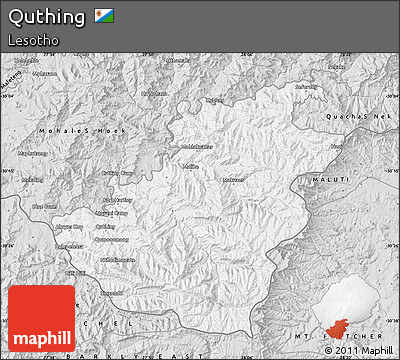 Silver Style Map of Quthing