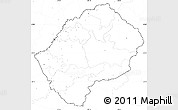 Blank Simple Map of Lesotho, no labels