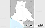 Gray Simple Map of Klay