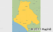 Savanna Style Simple Map of Klay