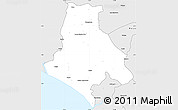 Silver Style Simple Map of Klay