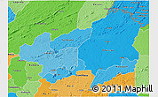 Political Shades 3D Map of Bong