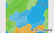 Political Shades Map of Bong