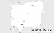 Silver Style Simple Map of Gbeapo