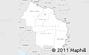 Silver Style Simple Map of Grand Gedeh