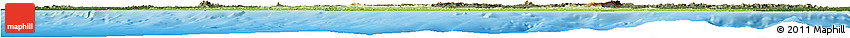 Physical Horizon Map of Liberia, darken, land only