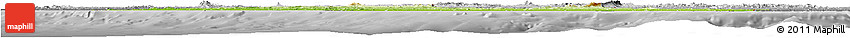 Physical Horizon Map of Liberia, desaturated