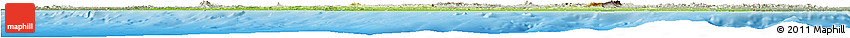 Physical Horizon Map of Liberia, semi-desaturated, land only