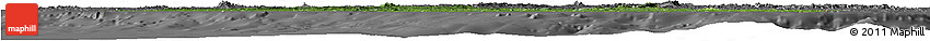 Satellite Horizon Map of Liberia, desaturated