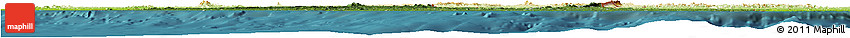 Satellite Horizon Map of Liberia, physical outside, satellite sea