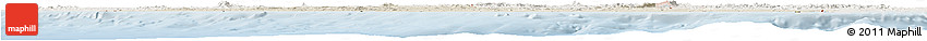 Shaded Relief Horizon Map of Liberia, lighten