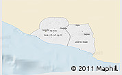 Classic Style 3D Map of Kru Coast Terr., single color outside