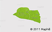 Physical 3D Map of Kru Coast Terr., cropped outside