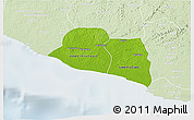 Physical 3D Map of Kru Coast Terr., lighten