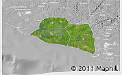 Satellite 3D Map of Kru Coast Terr., lighten, desaturated