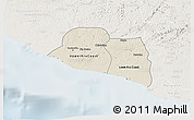 Shaded Relief 3D Map of Kru Coast Terr., lighten