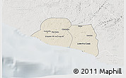 Shaded Relief 3D Map of Kru Coast Terr., lighten, semi-desaturated