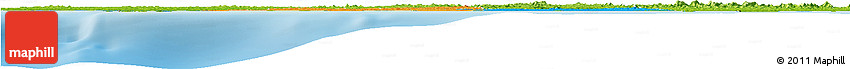 Political Horizon Map of Kru Coast Terr., physical outside