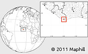 Blank Location Map of Lowe Kru Coast, highlighted parent region