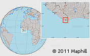 Gray Location Map of Lowe Kru Coast