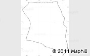 Blank Simple Map of Lowe Kru Coast, cropped outside