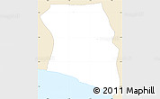 Classic Style Simple Map of Lowe Kru Coast, single color outside