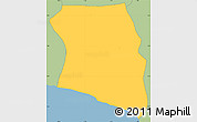 Savanna Style Simple Map of Lowe Kru Coast
